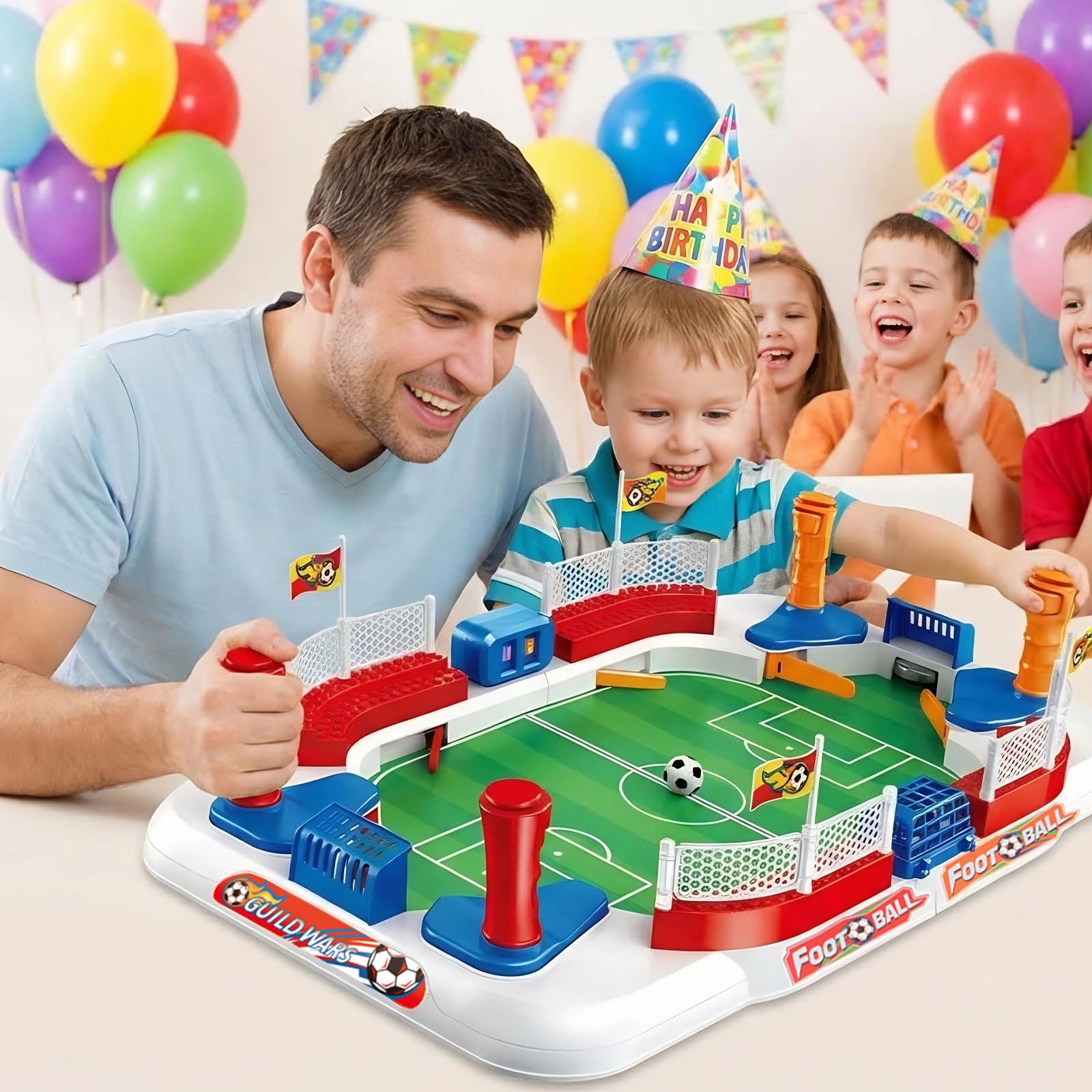 Futbolines para Niños,Mini Futbolin,con 2 Futbol,Contador,Pegatina,Futbolin Adultos,Juegos Interactivos Juego De Futbolín para 4 5 6 7 8 9 10 Años,Regalos Fútbol Niños Navidad & Cumpleaños