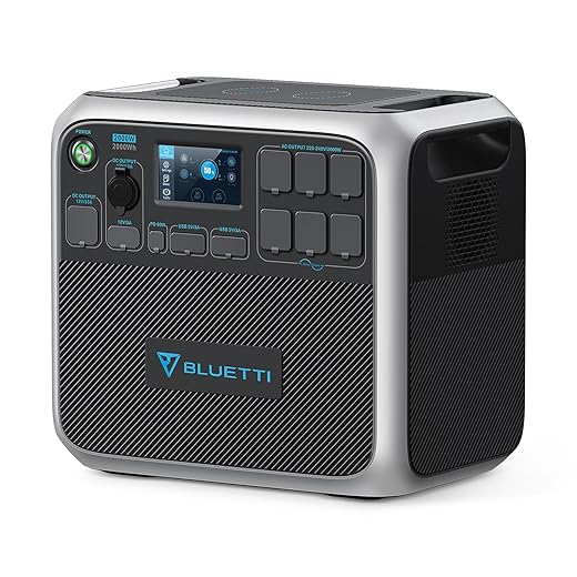 BLUETTI Portable Power Station AC200P, 2000Wh LiFePO4 Battery Backup w/ 6 2000W AC Outlets (4800W Peak), Solar Generator for Outdoor Camping, RV Travel, Home Use (Solar Panel Not Included)