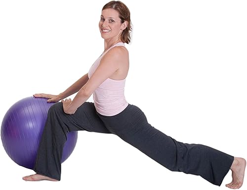 Miniatura 9 de Pelota de ejercicio Duraform (21.7-33.5in) - Pelota de yoga Duraform, estabilidad resistente a estallidos, equilibrio y pilates soporta 600 libras,