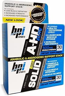 BPI Sports A-HD Elite & Solid Combo (30 Capsules Each) Lean Muscle Building - coolthings.us