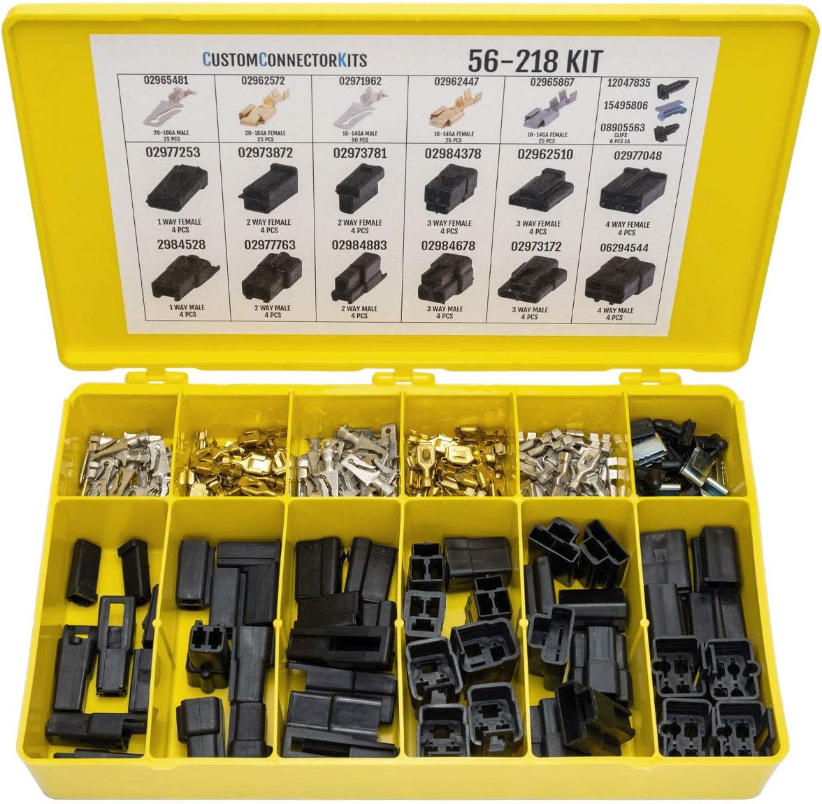 Delphi Packard 56 Series Connector Kit 56-218: Automotive Electrical Connectors 20-14 Gauge 218 Piece Kit
