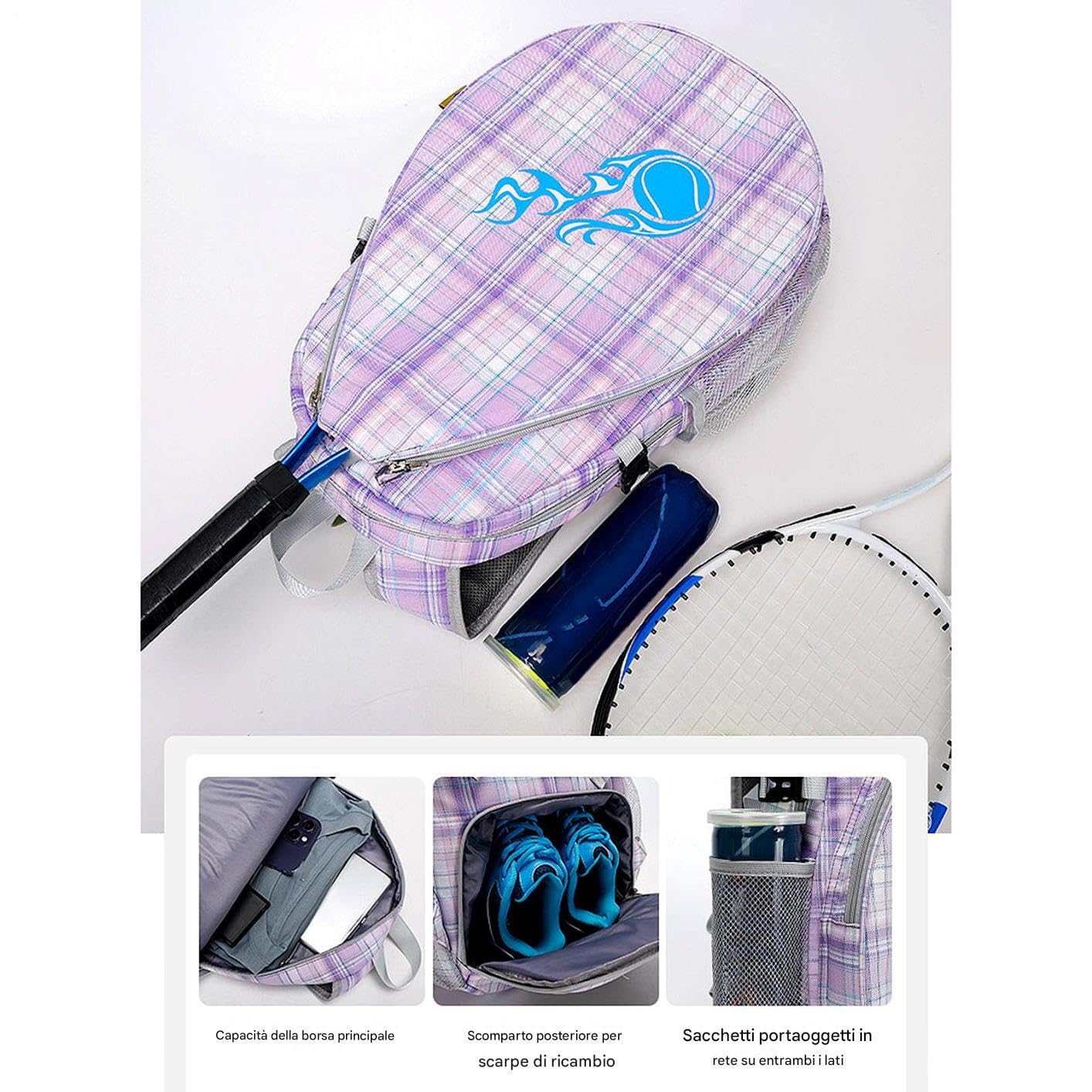 Bolsa De Raqueta De Tenis Para Niños Mochila Deportiva para Exteriores