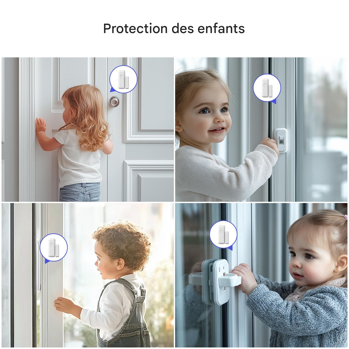 PGST Système d'alarme Domestique sans Fil avec alertes instantanées Via l'application Tuya,Kits d'alarme Extensibles DIY pour Portes et détecteurs de Mouvement pour Appartement,Garage (A519W-EU-D)