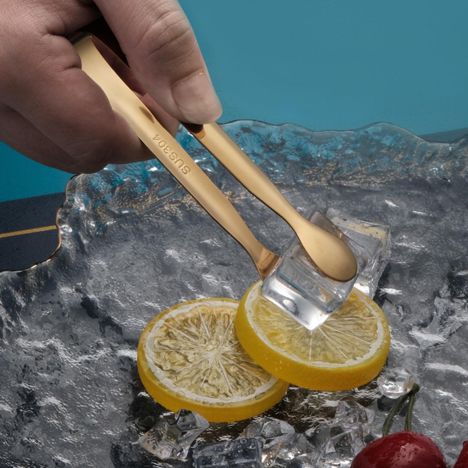 Pinza Per Cubetti Di Zucchero In Acciaio Inox - Utensile Multiuso Per Cucina E Bar - Foto 12