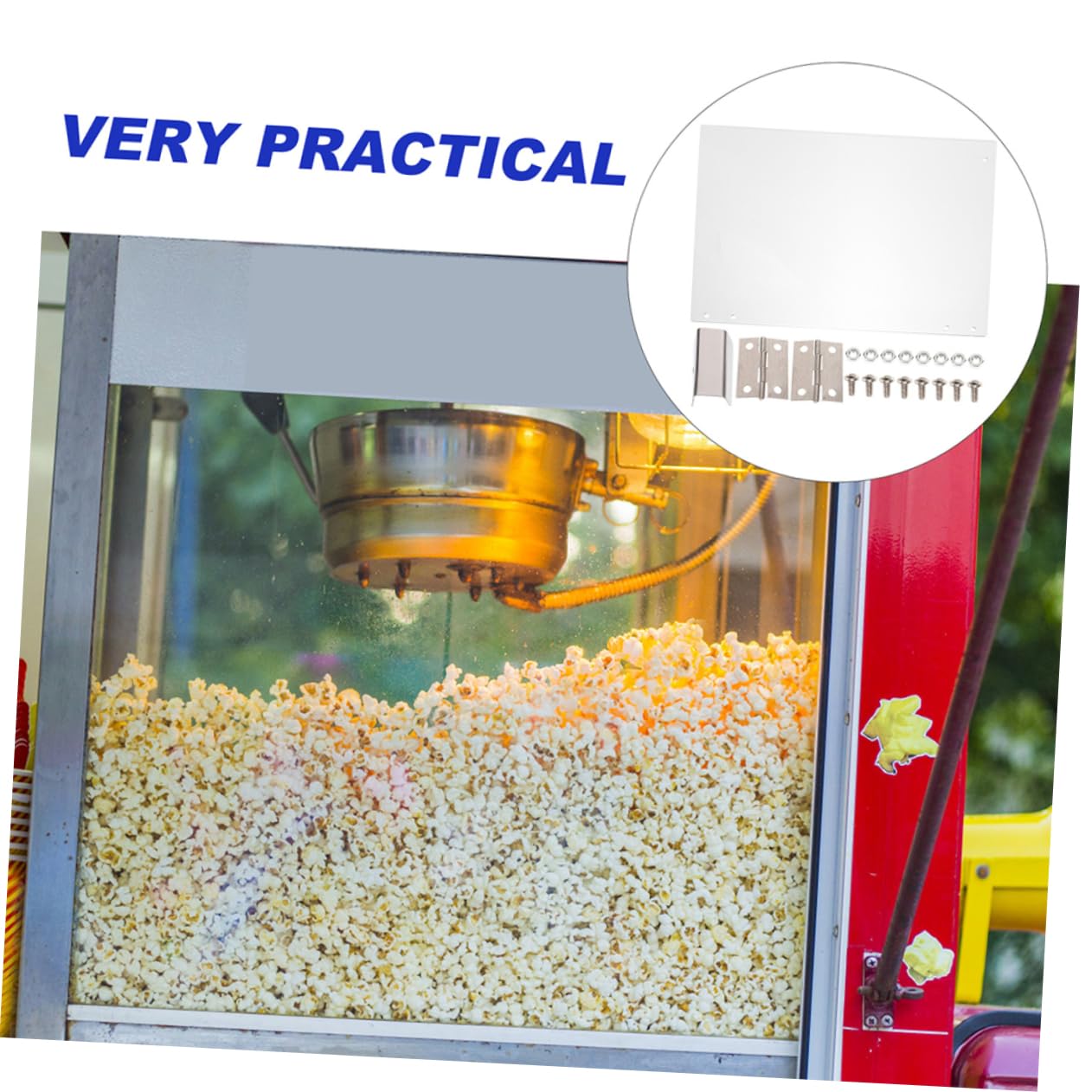 Popcorn Machine Protective Plastic Baffle Panel for Shop Use image 3