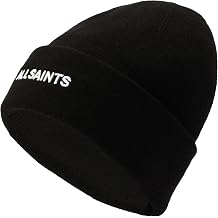 Allsaints Mens Embroidered Logo Beanie