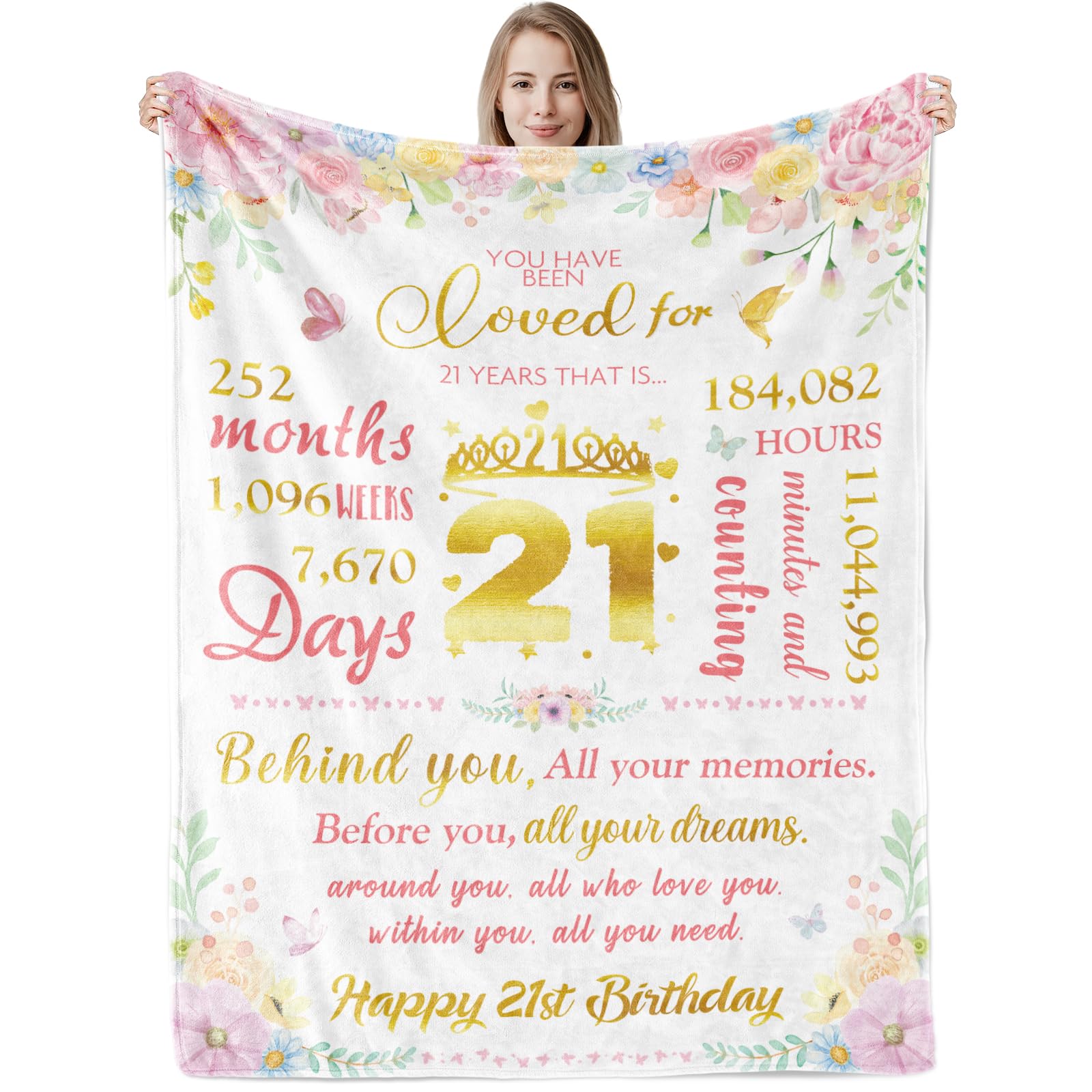 Photo 1 of *stock photo for reference* 21st Birthday Blanket