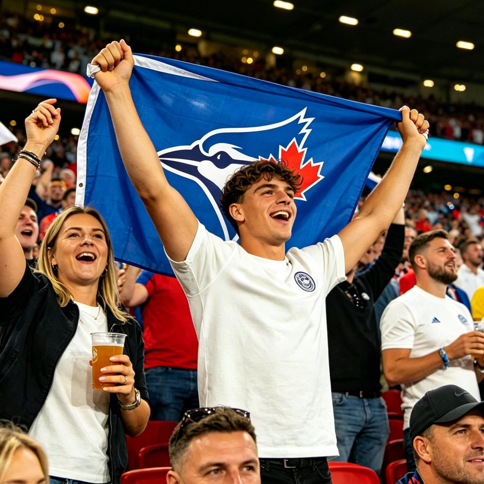 Blue Jays Flag 3x5 Feet Flag Banner for Fans, Toronto Baseball Fan Banner, Fade Resistant, Outdoor Indoor Flag, Dorm Room Decor, Sports Fan Merch (A) — view 6