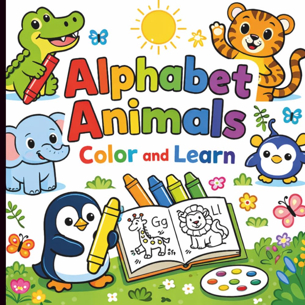 Alphabets Animals: Color and Learn