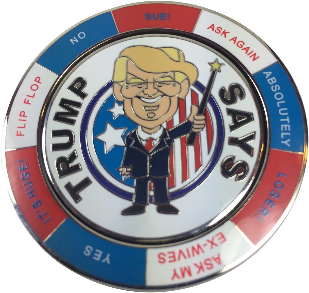 Ask Trump Spinning Decision Maker Coin by pokerweights