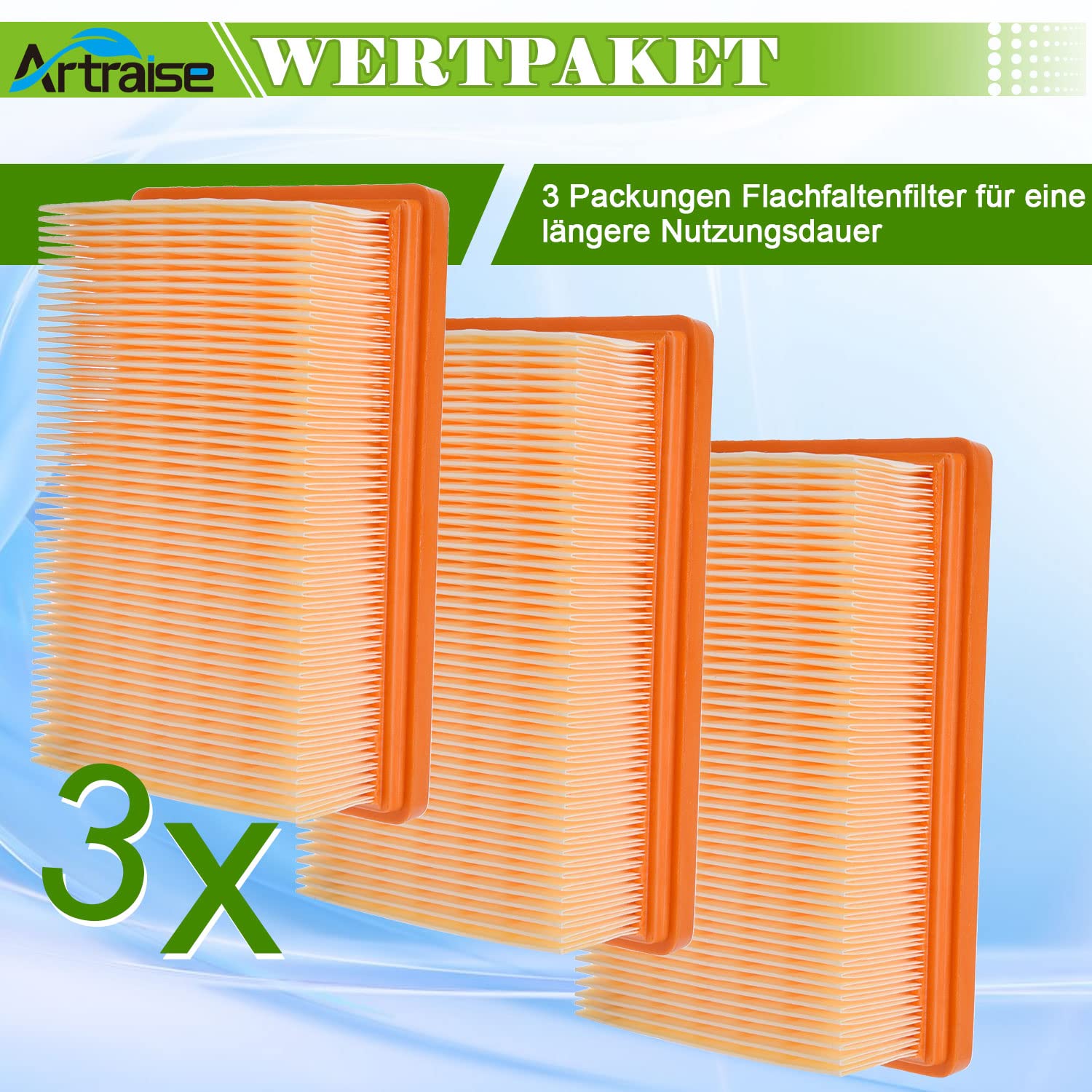 12 Bolsas De Filtro De Felpa Para Aspiradora Karcher WD4, MV4, MV5, MV6, WD5 /P, WD6 P 6