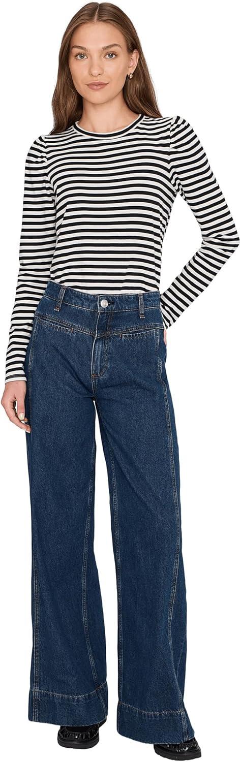 Madewell Women's Easy Puff Long Sleeve Stripe - Image 2