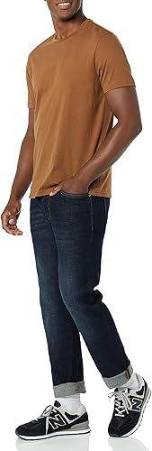 Miniatura 4 de Tienda Essentials Camisetas de manga corta para hombre, ajuste delgado, cuello redondo, paquete de 2