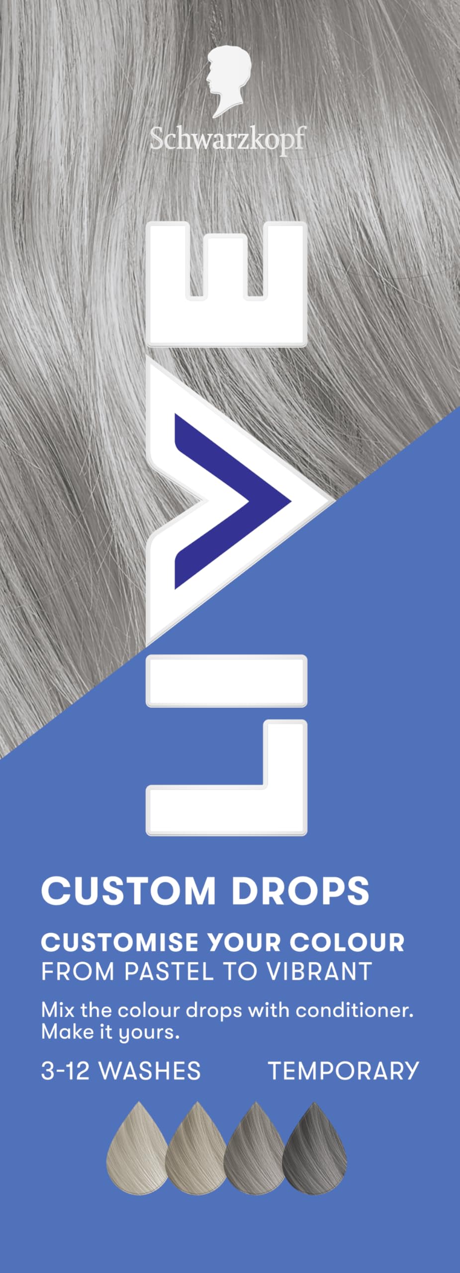 Schwarzkopf LIVE Colour Custom Drops Ice Silver