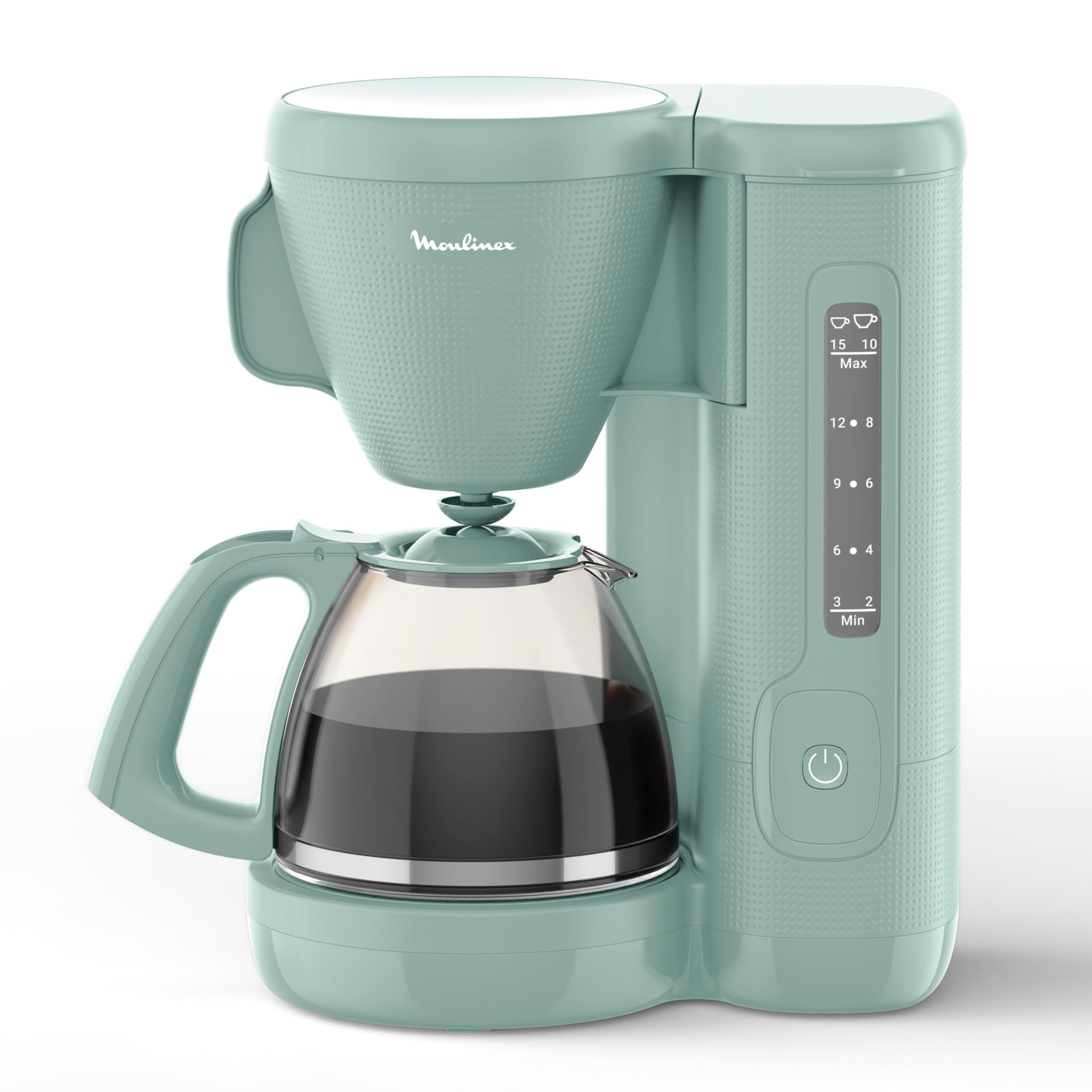 Filterkoffiezetapparaat Voor 12 Kopjes Met Glazen Kan, Permanent Filter En Warmhoudfunctie