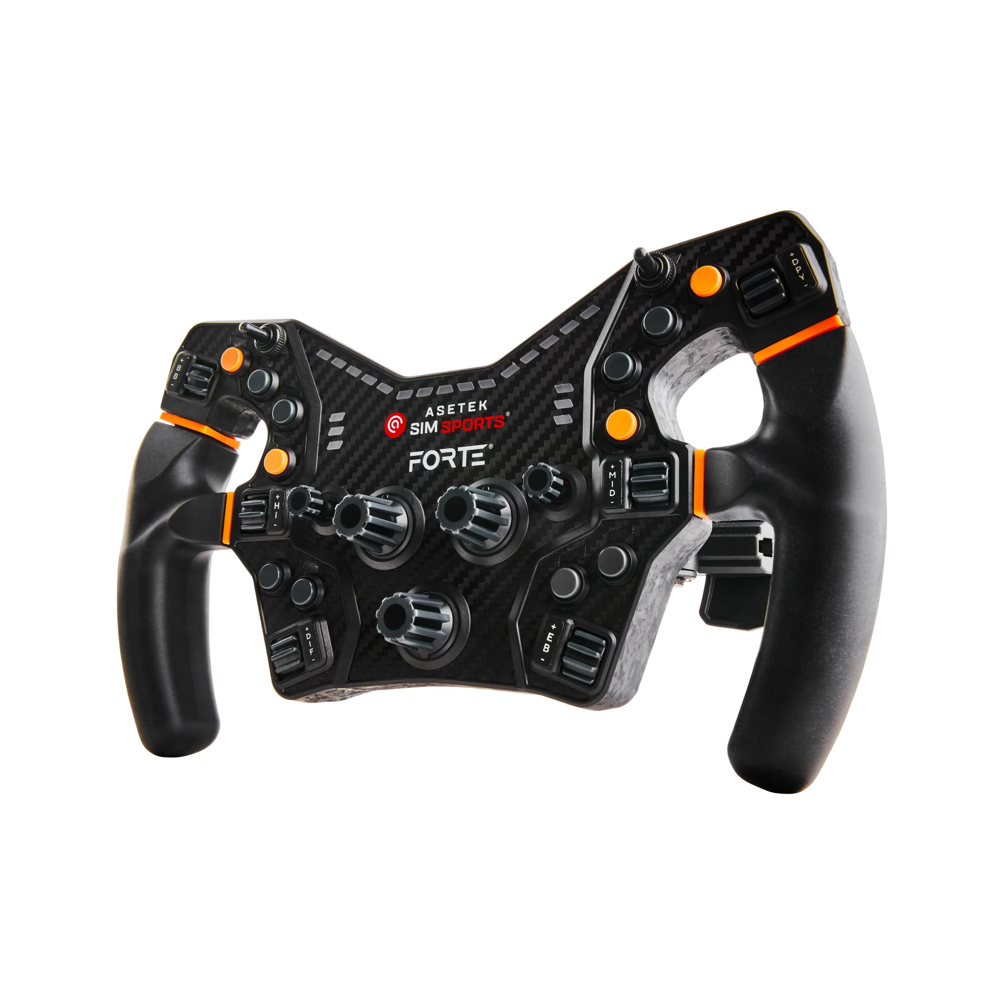 ASETEK Forte Formula Gaming Steering Wheel | Sim Racing Steering Wheel for PC & Simulators | High Precision & Customizable Controls