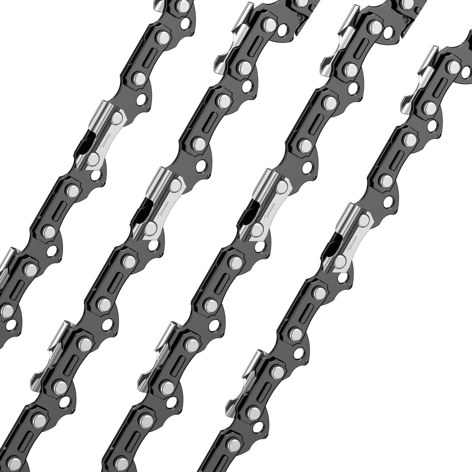 4 Cadenas de Motosierra 0.325" 72 Eslabones 1,5 mm 45 cm 058