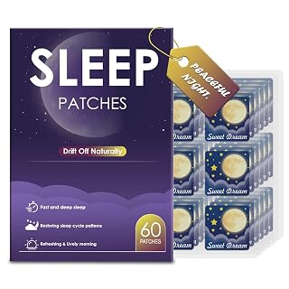 Deep Sleep Patches for Adults - All Natural Sleep Patches Stickers with Valerian Root, Melatonin & Magnesium, 8-Hour Lasting, Non-GMO & Cruelty Free, 3 Packs - Amazon product rated Grade A