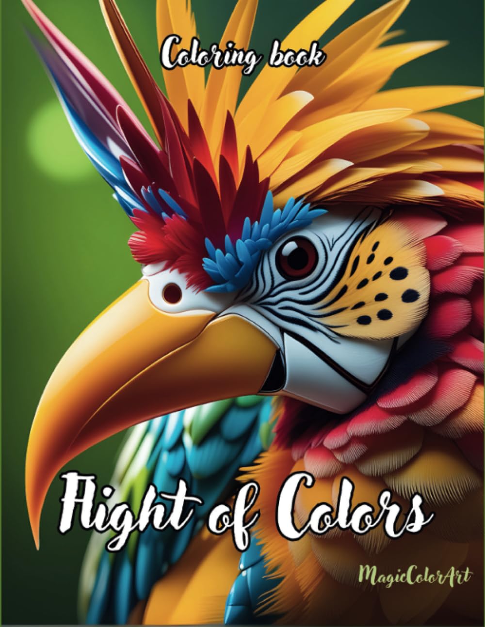 Flight of Colors: Exotic Birds Coloring Book (Zen Artistry)