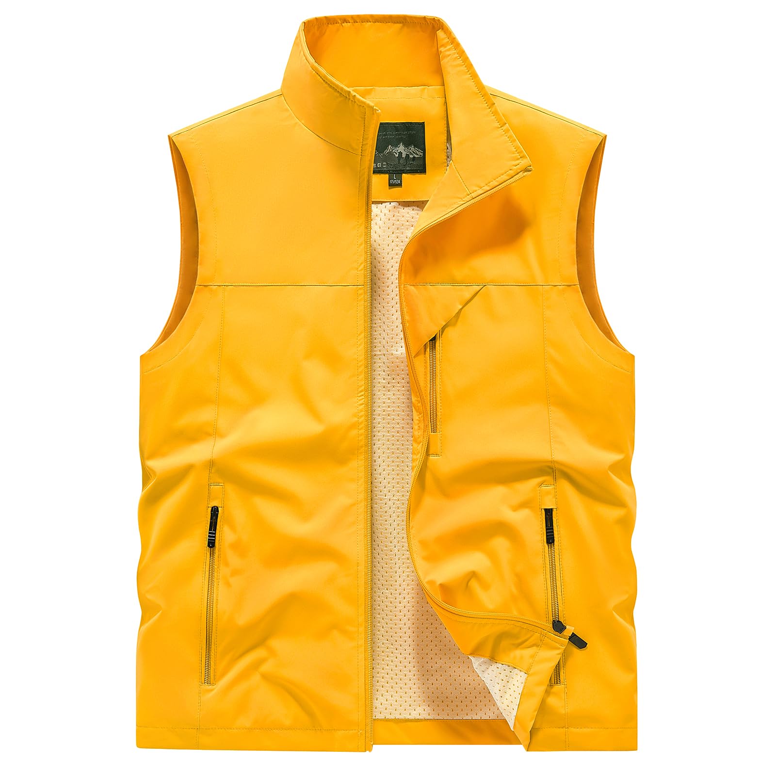 Men's Lightweight Vest Sleeveless Outdoor Work Jacket for Travel Hiking