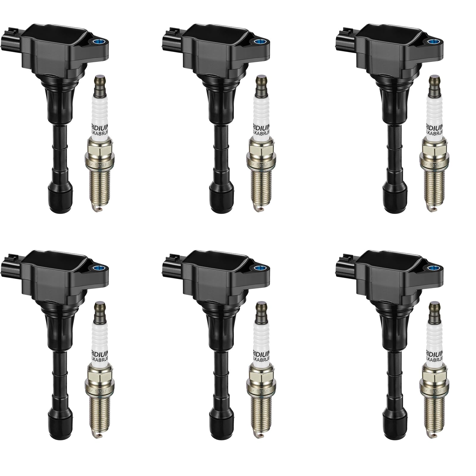 BDFHYK Ignition Coil UF617 and Spark Plug 90174 Nissan 370Z 2009-2020