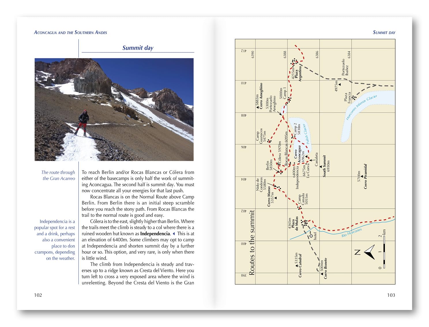 Trekking Aconcagua and the Southern Andes: Horcones and Vacas Valley Ascent Routes (Cicerone Trekking & Mountaineering)