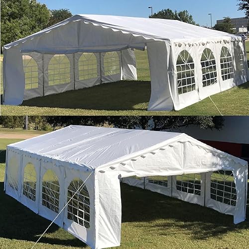 DELTA Canopies - Tienda de campaña de polietileno de 26 x 16 pies, color blanco