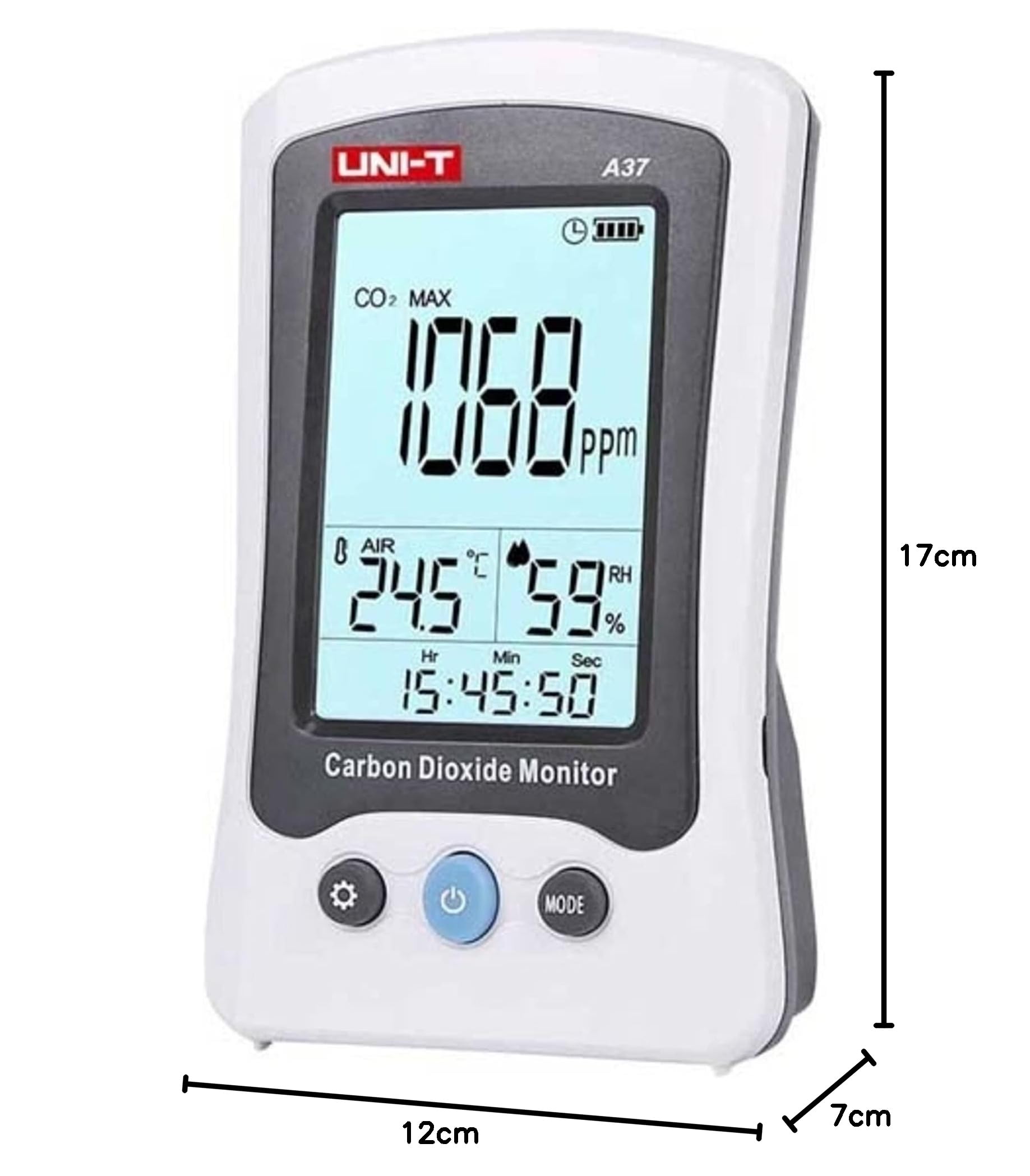 Appareil de Mesure du dioxyde de Carbone Uni-T A37