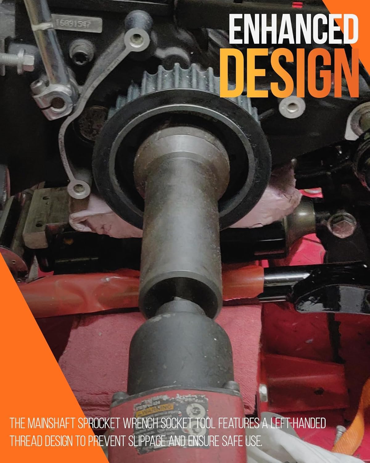 5,7 cm Hauptwelle Ritzel Riemenscheibe Schraubenschlüssel Kontermutter Hauptwelle Steckschlüssel Werkzeug kompatibel mit Harley Davidson Twin Cam, Dyna, Electra Glide, Heritage Softail ab