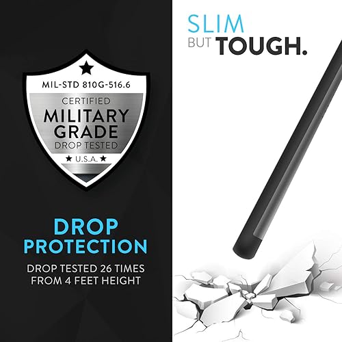 Miniatura 9 de TUDIA Merge - Funda diseñada para BLU Vivo X6, G60 y v70, de doble capa, delgada, rígida, para BLU Vivo X6BLU G60v70 (negro mate)