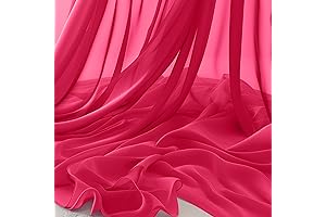 Horbaunal Hot Pink Chiffon Fabric: Vibrant Elegance for Special Occasions
