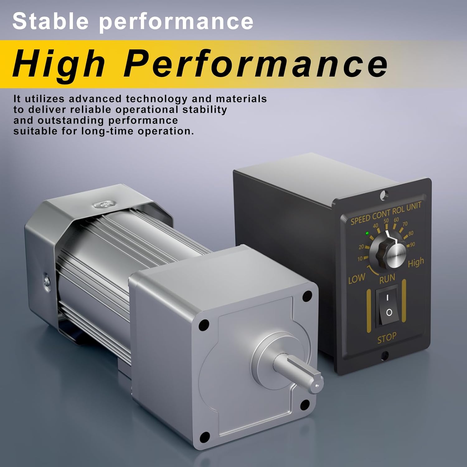 Bemonoc AC motor and speed controller demonstrating stable performance
