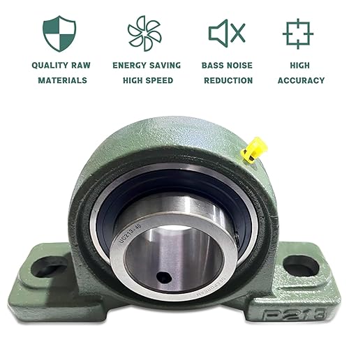 Miniatura 169 de 4 unidades UCP205-16 Cojinetes de bloque de almohada de 1 pulgada de eje de hierro fundido p205 rodamientos con 1 pulgada de diámetro montado bloque