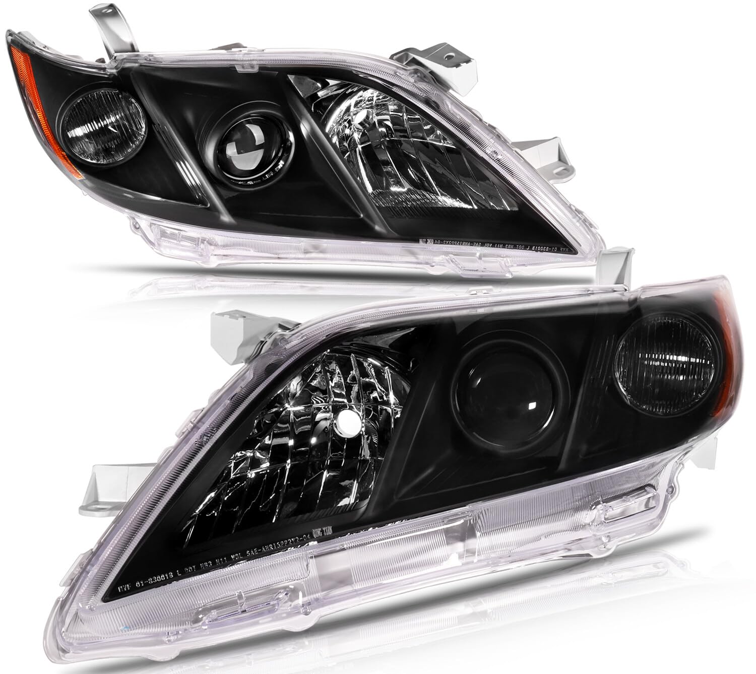 OCPTY Headlight Assembly Pair Replacement For 2007-2009 for Toyota Camry Bulbs Not Included