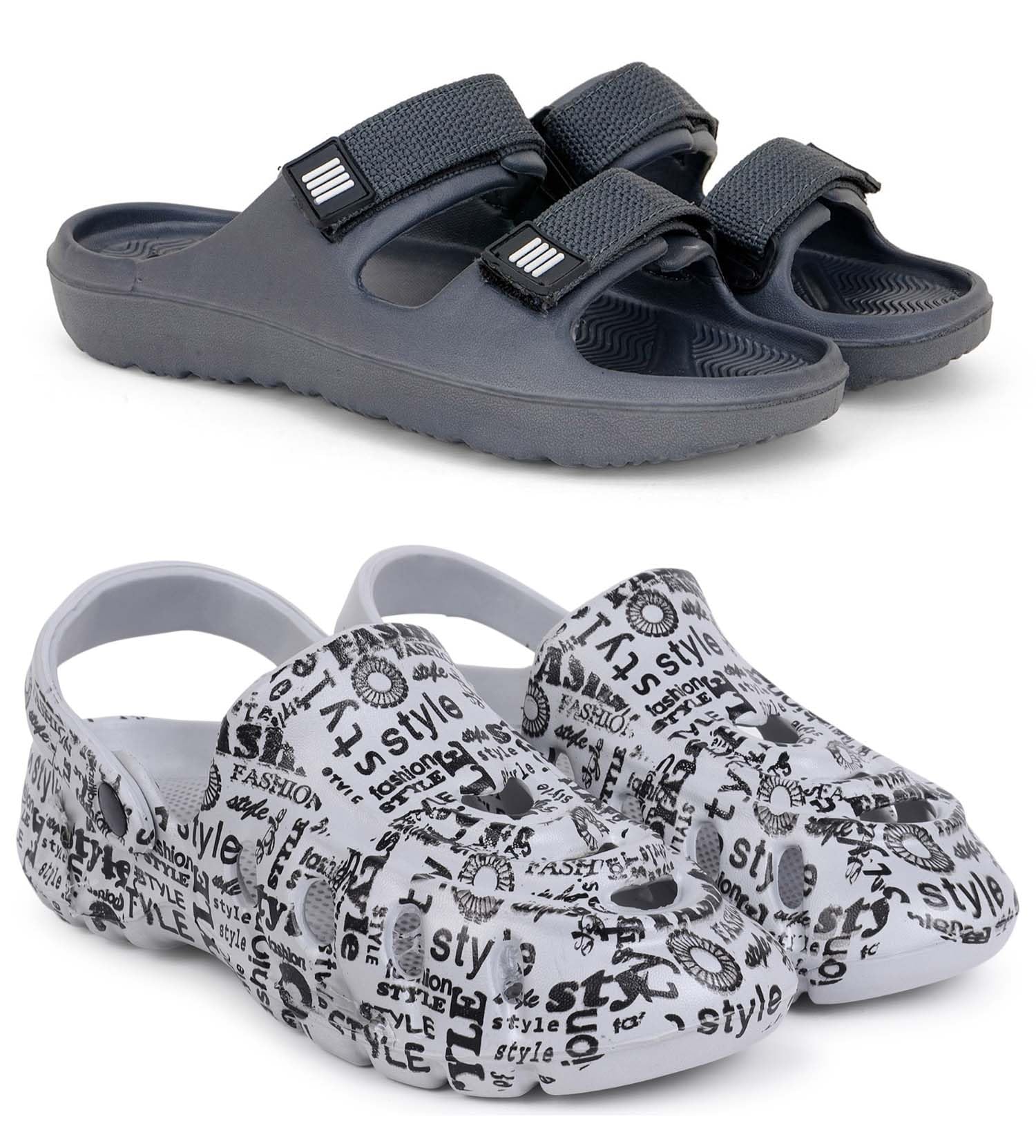 pampy angel Slipper/Flip Flops/Slides/Clogs/Sandals for Men, Comfortable & Light Weight| Stylish & Anti-Skid | Casual Waterproof & Everyday Flip Flops for Men & Boys Combo Pack of 2-picture-34