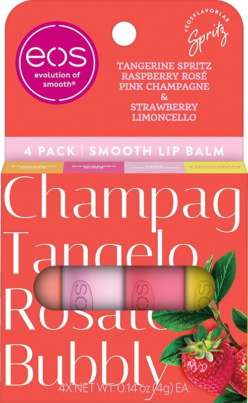 Bálsamo labial eos Seaside Spritz com 4 unidades