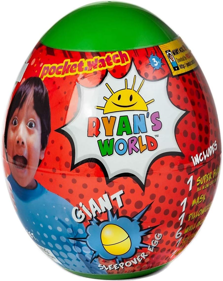 RYAN'S WORLD Green Egg Twin Surprise Egg Pack Blanket Set