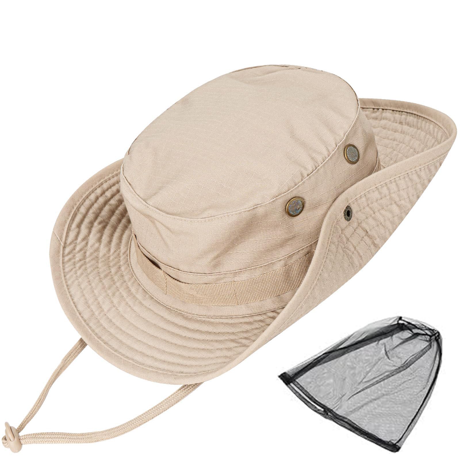 Sun Hats for Men Women Bucket Hat UPF 50+ Boonie Hat Foldable UV Protection Hiking Beach Fishing Summer Safari