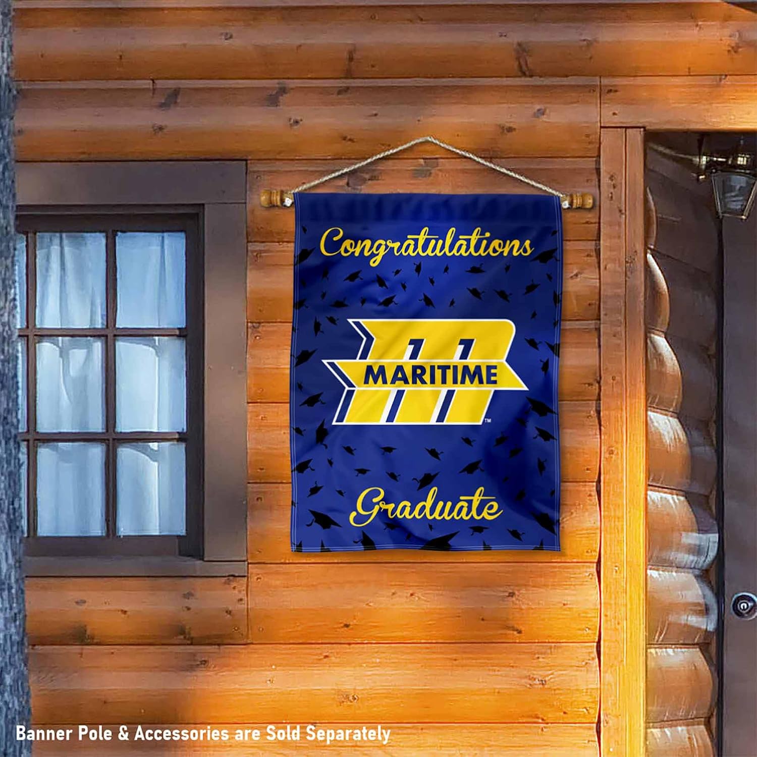 Massachusetts Maritime Buccaneers Graduation Gift Banner Flag