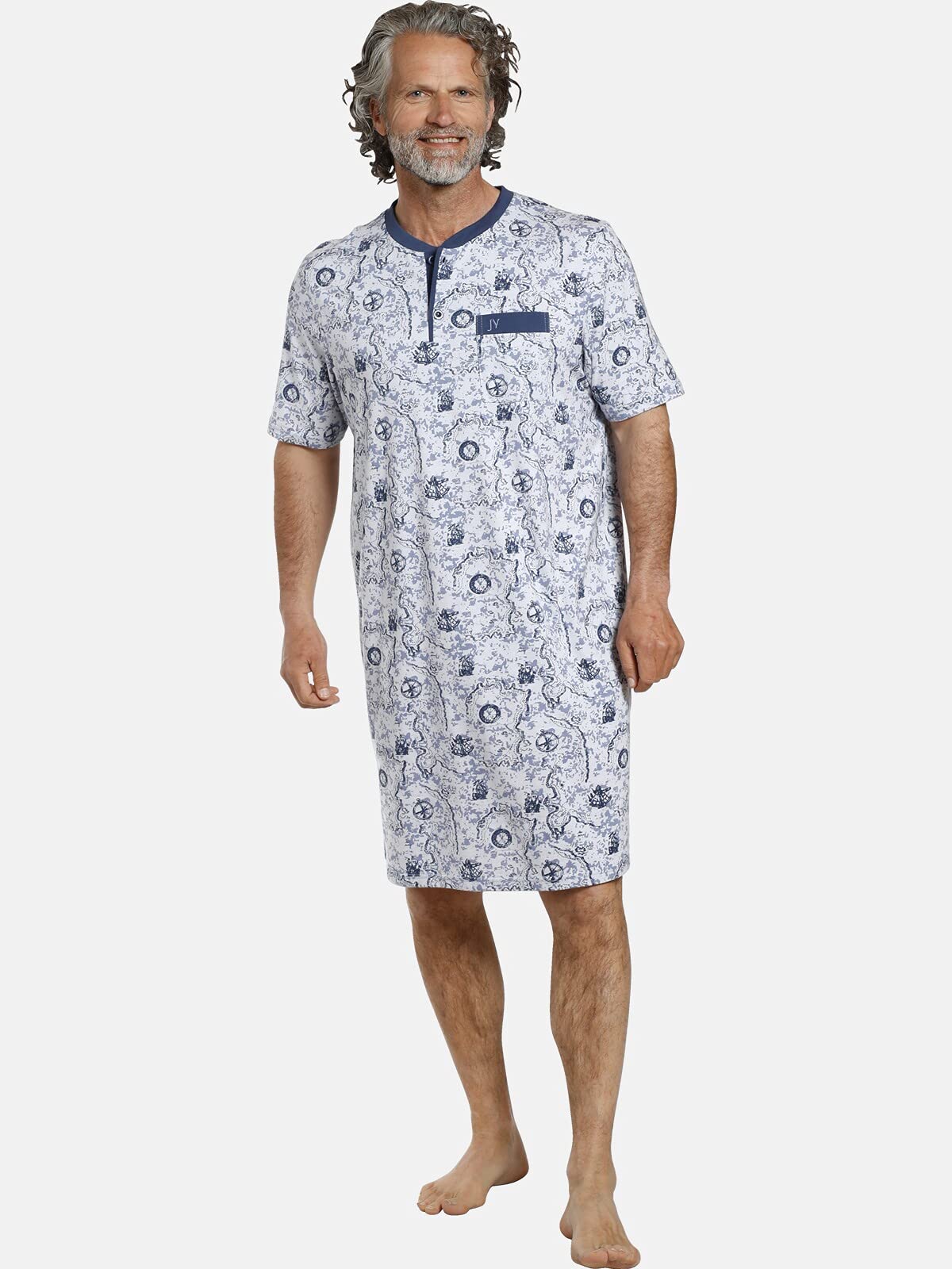 Jan Vanderstorm Camicia da notte da uomo Unni