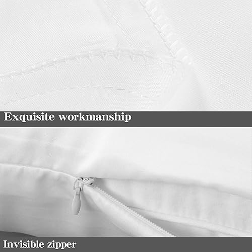 Miniatura 3 de NTBAY - Fundas de almohada de satén con cremallera, súper suaves y lujosas fundas de almohada