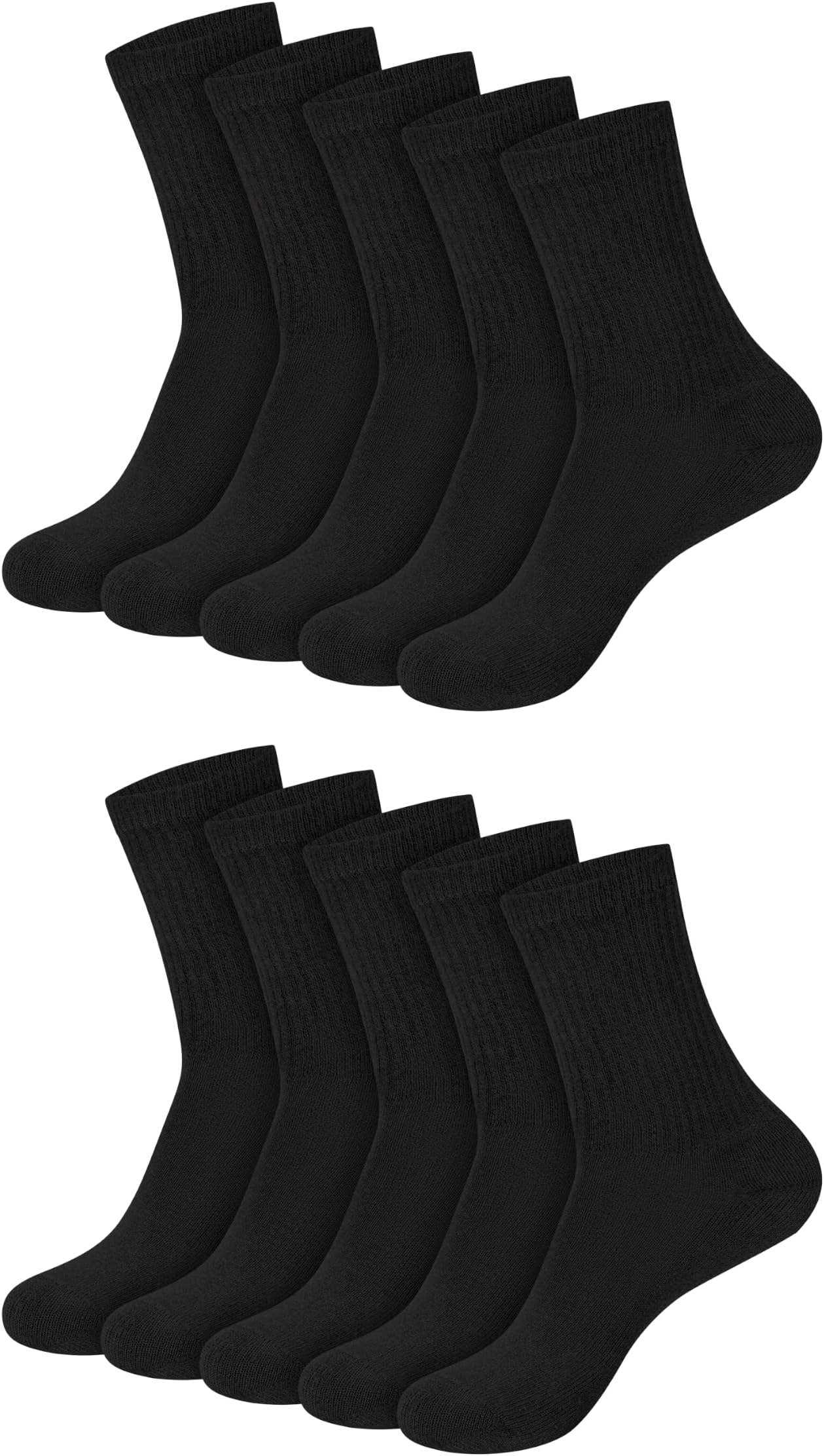 Hanes Women's Cushioned Athletic Ankle Socks (10-Pack)