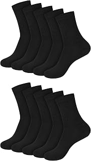 Hanes Women's Cushioned Athletic Ankle Socks (10-Pack)