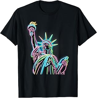 Vivid Statue of Liberty Tee - Colorful Icon T-Shirt