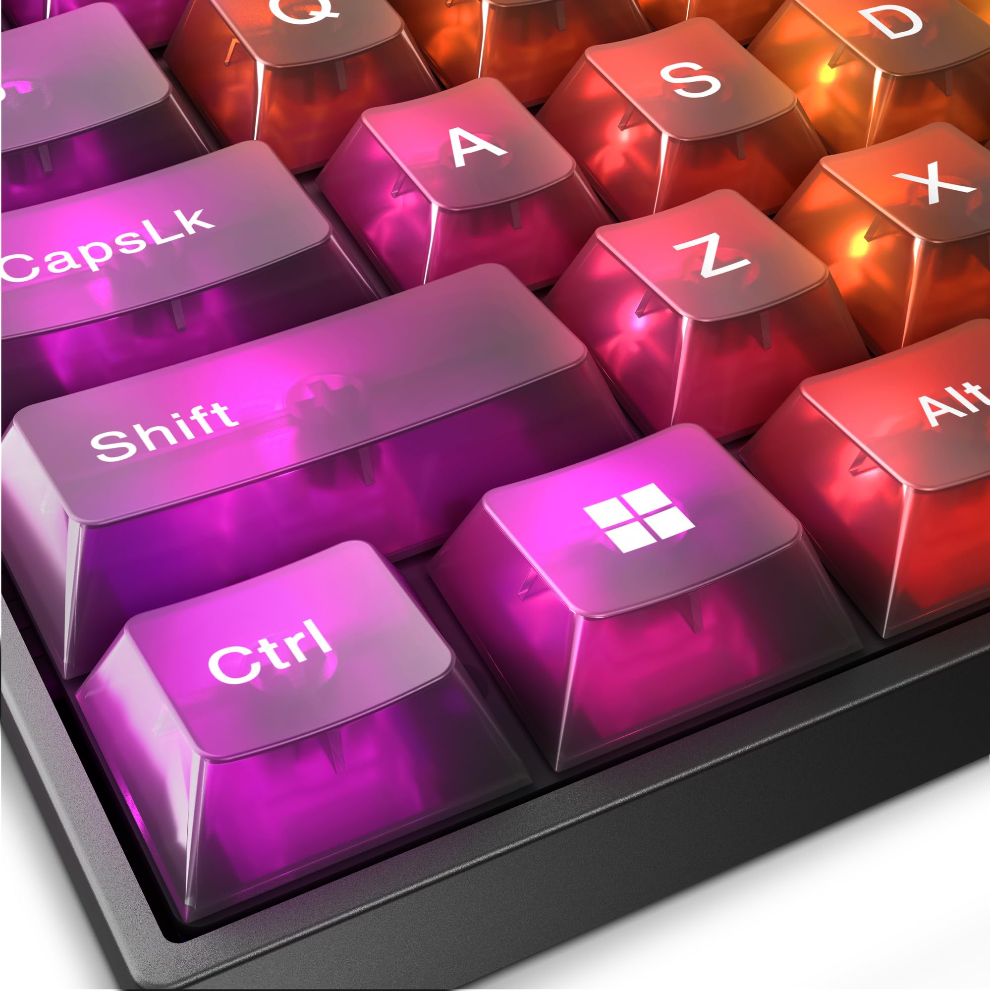 Lenovo Legion K510 Mini Pro - Teclado Gaming (Mecánico, 84 Teclas, Diseño 75% Compacto, Teclas Translúcidas, Iluminación RGB, QWERTY Español) Incluye Cable 1.8m - Color Negro