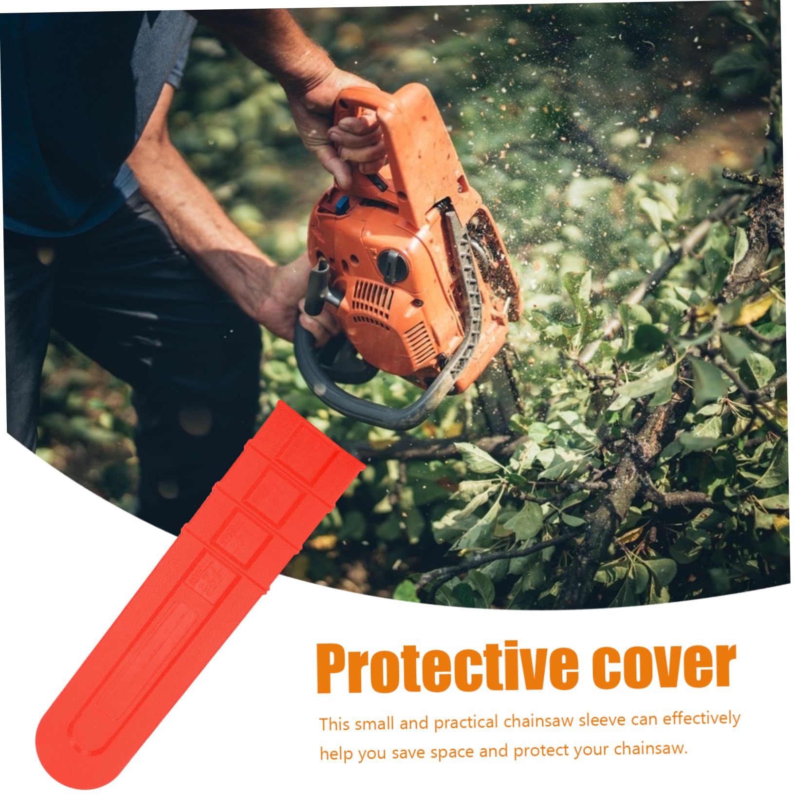 8 Fundas Protectoras de Plástico para Barra de Motosierra Cubierta de Barra Motosierra Funda Duradera para Almacenamiento y Uso al Aire Libre