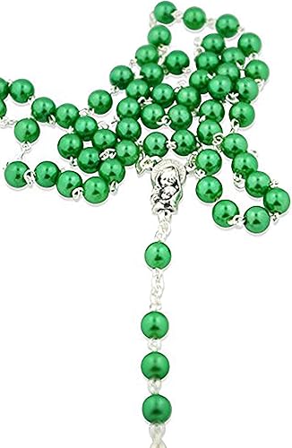 Hermosos rosarios de piedra natal (agosto), Metal Cuenta Metal