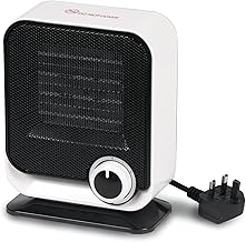 Kampa Diddy Fan Heater – Portable Electric Heater with 2 Heat Settings (750W/1500W), Instant Fan-Forced Heat, Tip-Over & Overheat Protection – Ideal for Camping, Caravans, Garages & Home Use