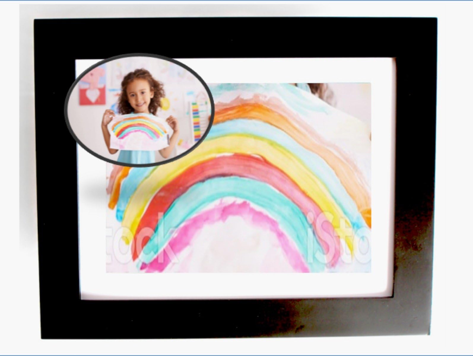 Say Bye Bye to Magnets Displaying Kids Art in the Kitchen! Easy Change Picture Frame, 13.5 x 11 Kids Artwork Frames Proudly Transform Any Living Room into a Child Art Display, Hangs Like a Shadow Box