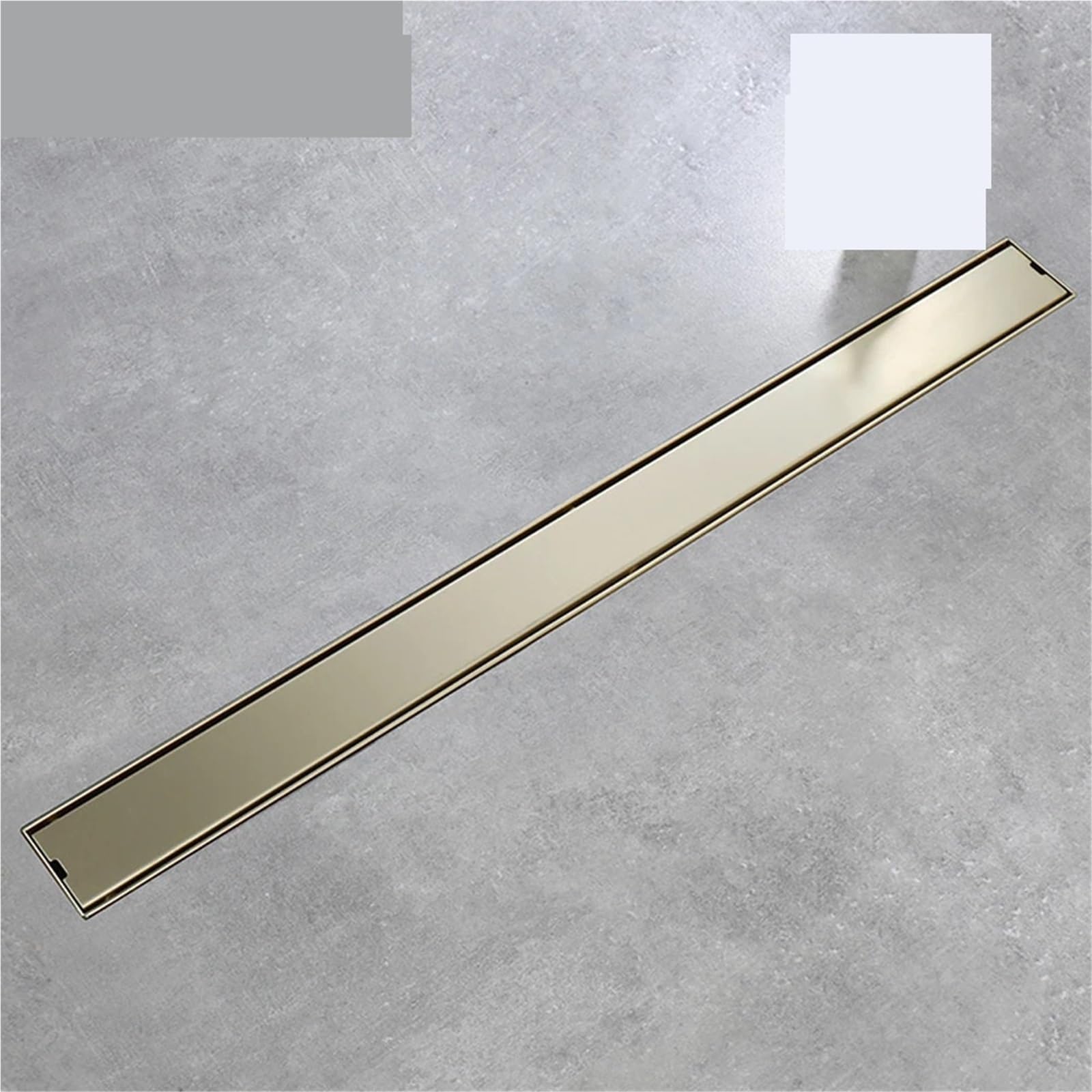 Drenaje De Suelo Desagüe de Suelo for baño, desagüe Ducha Invisible, colador, Accesorios Cocina, Acero Inoxidable para Lavabo(Gunmetal 900mm)